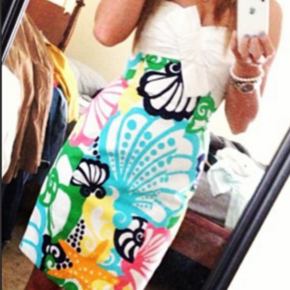 Lilly Pulitzer Size 0 Strapless Dress